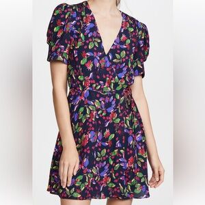 Saloni Lea mini wrap dress